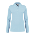 Dames Polo Lange Mouw Santino LEXINGTON Ice Blue